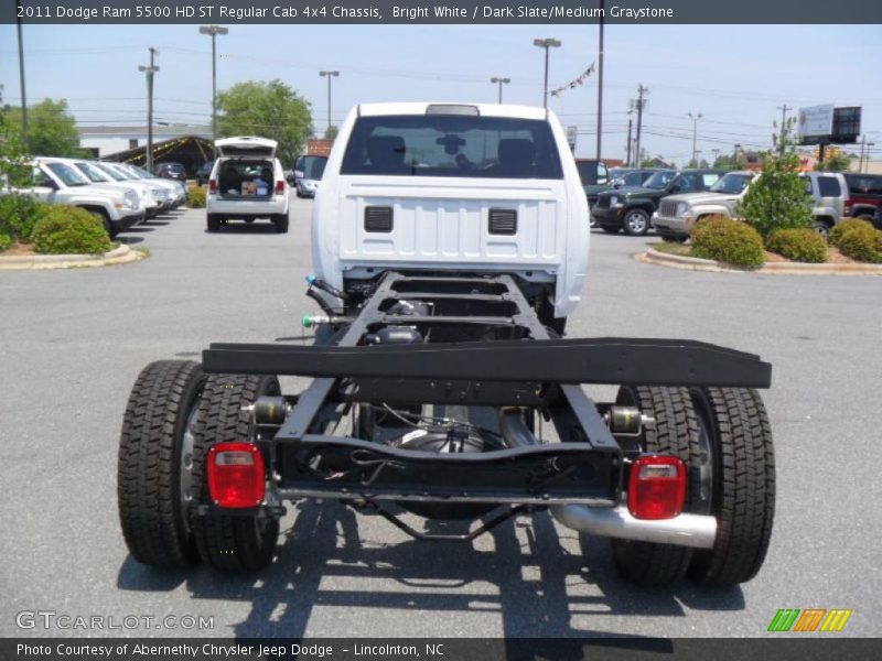 Bright White / Dark Slate/Medium Graystone 2011 Dodge Ram 5500 HD ST Regular Cab 4x4 Chassis