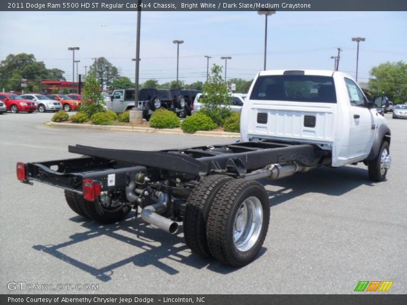 Bright White / Dark Slate/Medium Graystone 2011 Dodge Ram 5500 HD ST Regular Cab 4x4 Chassis
