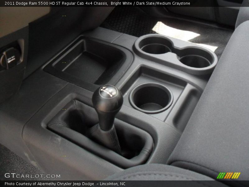 Bright White / Dark Slate/Medium Graystone 2011 Dodge Ram 5500 HD ST Regular Cab 4x4 Chassis