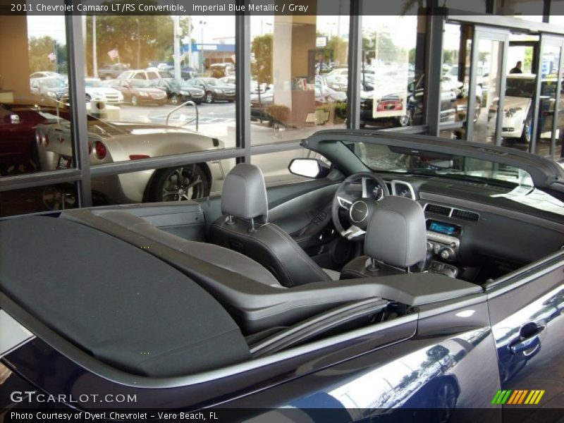 Imperial Blue Metallic / Gray 2011 Chevrolet Camaro LT/RS Convertible