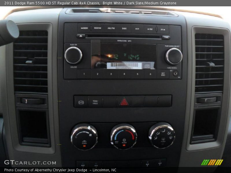 Bright White / Dark Slate/Medium Graystone 2011 Dodge Ram 5500 HD ST Regular Cab 4x4 Chassis
