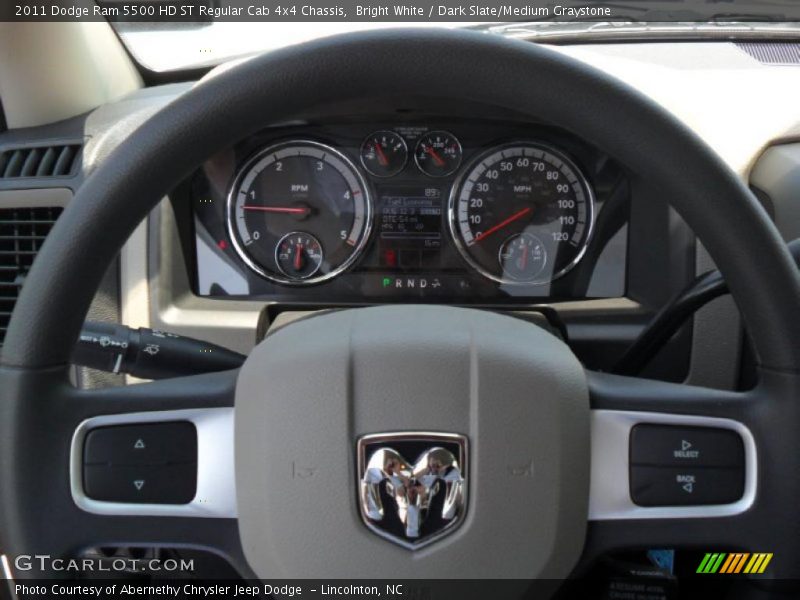  2011 Ram 5500 HD ST Regular Cab 4x4 Chassis Steering Wheel