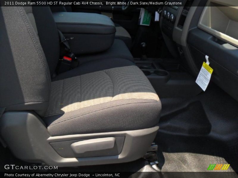 Bright White / Dark Slate/Medium Graystone 2011 Dodge Ram 5500 HD ST Regular Cab 4x4 Chassis