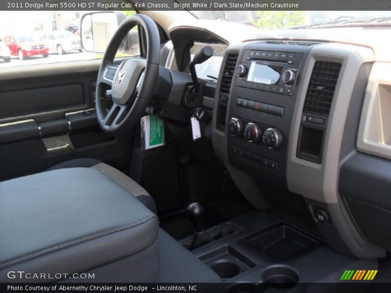 Bright White / Dark Slate/Medium Graystone 2011 Dodge Ram 5500 HD ST Regular Cab 4x4 Chassis
