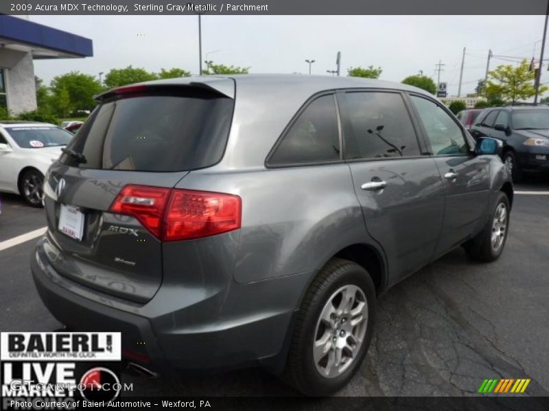 Sterling Gray Metallic / Parchment 2009 Acura MDX Technology