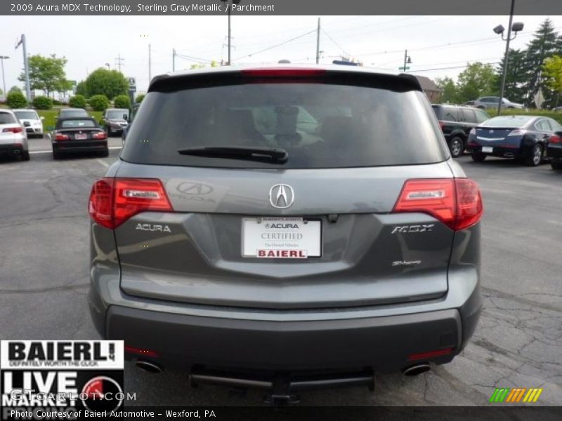Sterling Gray Metallic / Parchment 2009 Acura MDX Technology