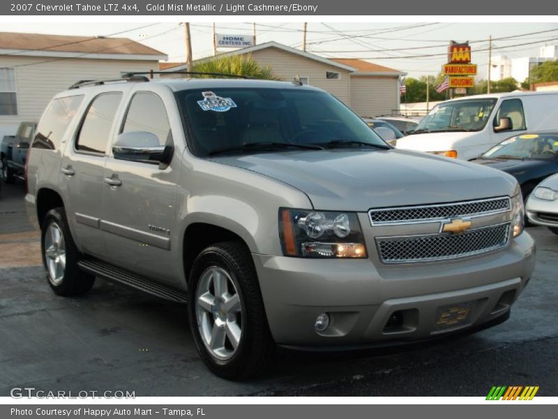 Gold Mist Metallic / Light Cashmere/Ebony 2007 Chevrolet Tahoe LTZ 4x4