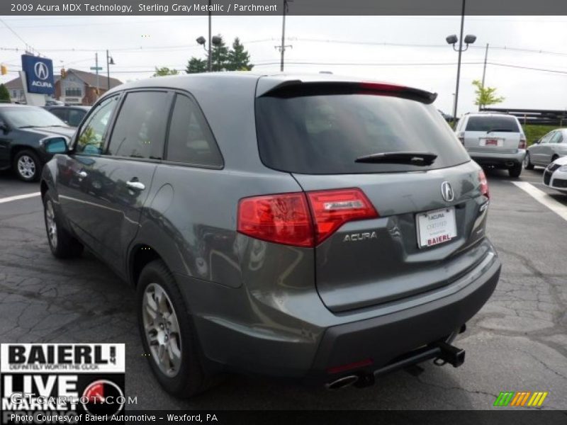 Sterling Gray Metallic / Parchment 2009 Acura MDX Technology