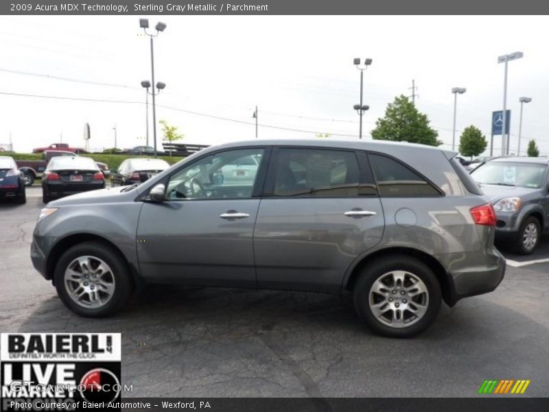 Sterling Gray Metallic / Parchment 2009 Acura MDX Technology
