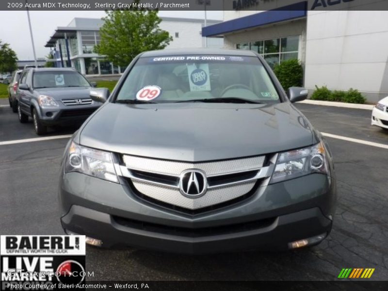Sterling Gray Metallic / Parchment 2009 Acura MDX Technology