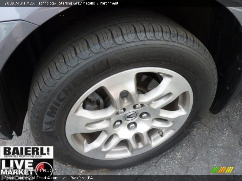 Sterling Gray Metallic / Parchment 2009 Acura MDX Technology