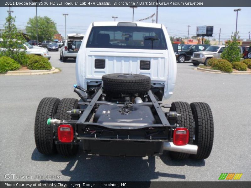 Bright White / Dark Slate Gray/Medium Graystone 2011 Dodge Ram 3500 HD SLT Regular Cab 4x4 Chassis