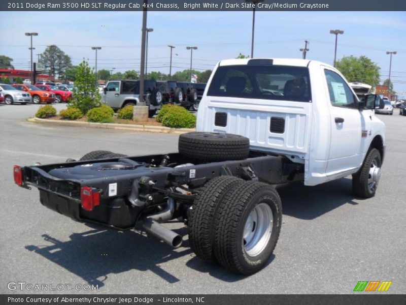  2011 Ram 3500 HD SLT Regular Cab 4x4 Chassis Bright White