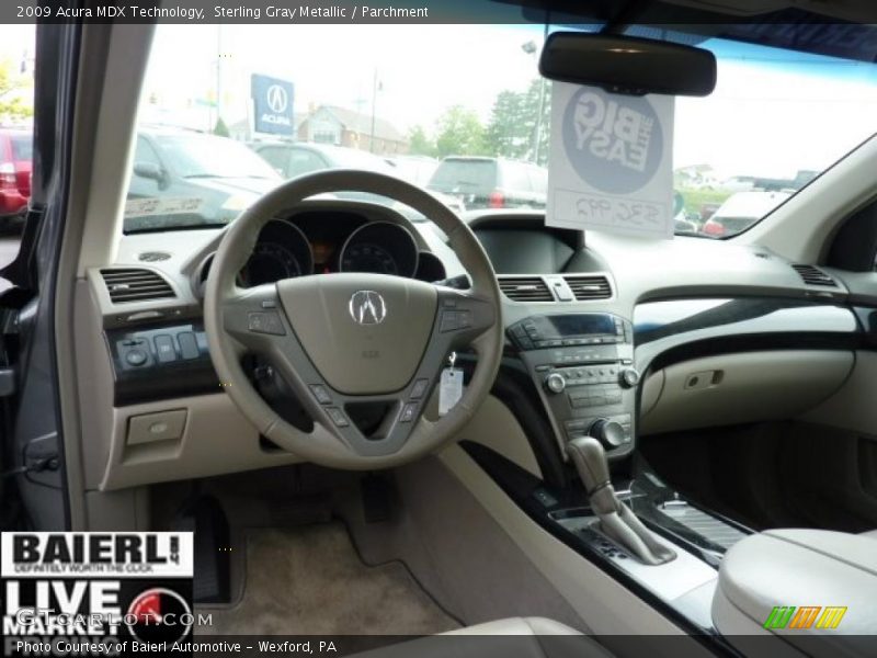 Sterling Gray Metallic / Parchment 2009 Acura MDX Technology