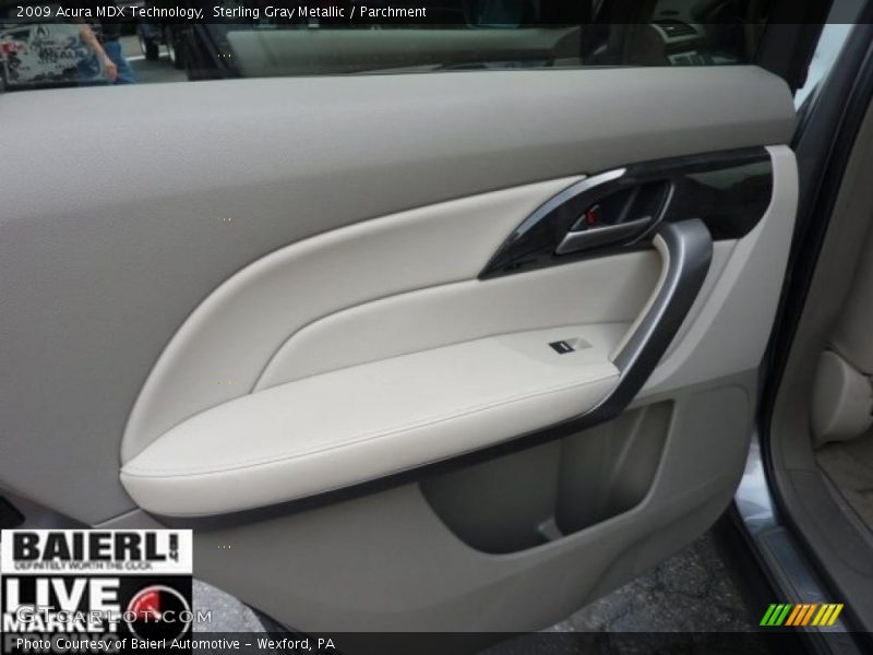 Sterling Gray Metallic / Parchment 2009 Acura MDX Technology