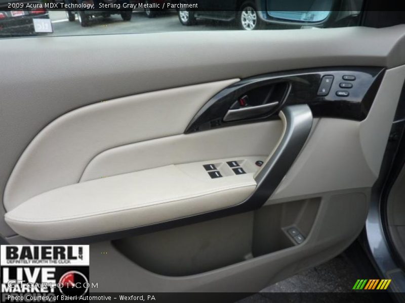 Sterling Gray Metallic / Parchment 2009 Acura MDX Technology