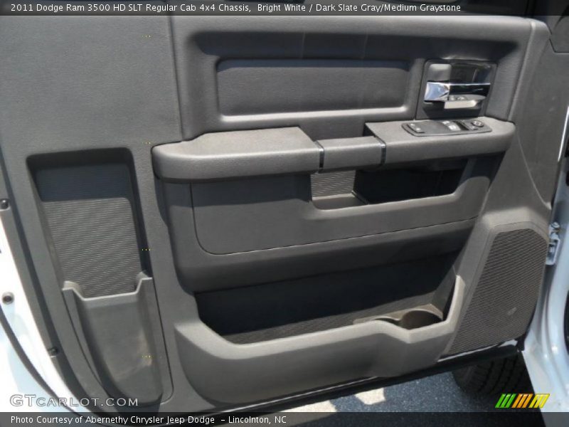 Bright White / Dark Slate Gray/Medium Graystone 2011 Dodge Ram 3500 HD SLT Regular Cab 4x4 Chassis