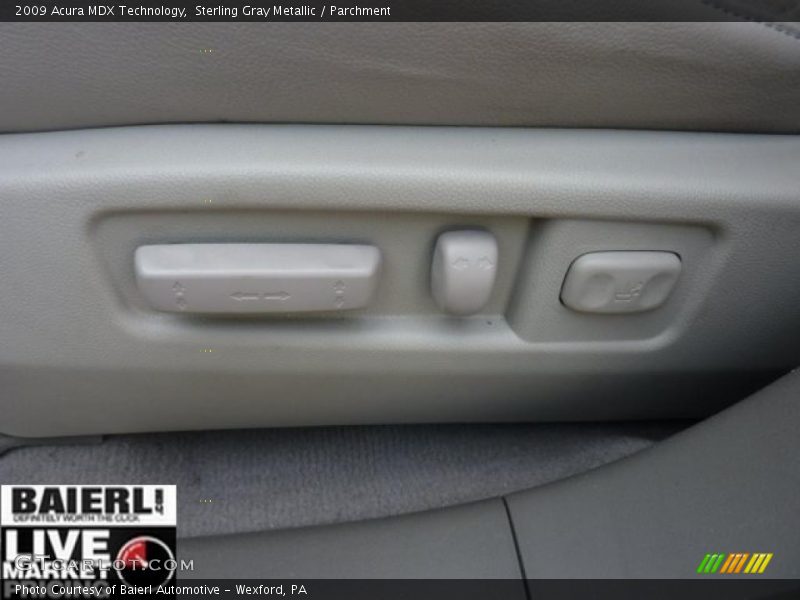 Sterling Gray Metallic / Parchment 2009 Acura MDX Technology