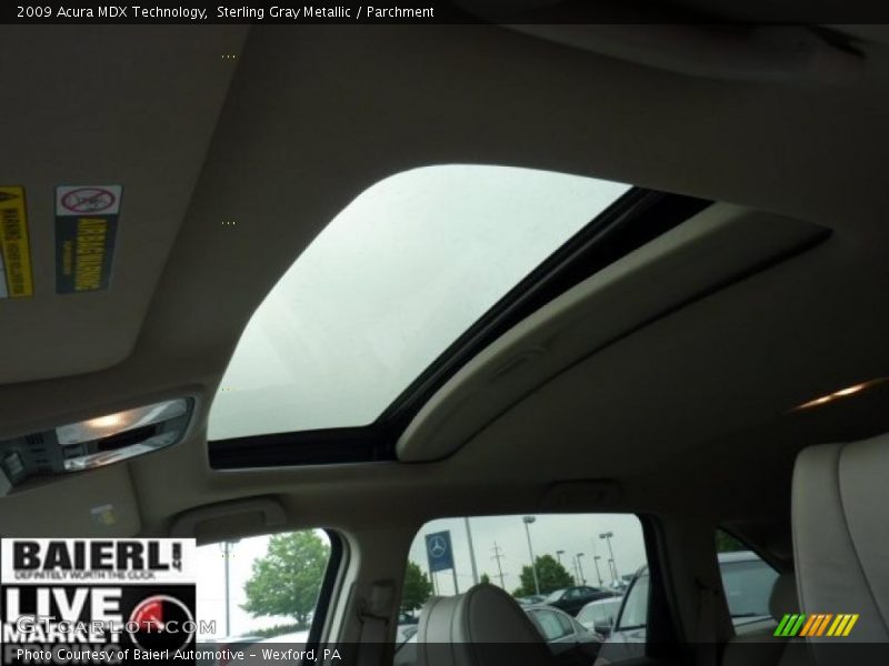 Sterling Gray Metallic / Parchment 2009 Acura MDX Technology