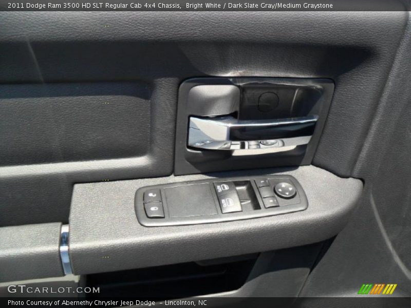 Bright White / Dark Slate Gray/Medium Graystone 2011 Dodge Ram 3500 HD SLT Regular Cab 4x4 Chassis