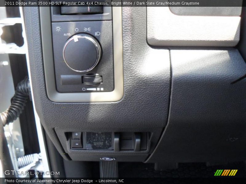 Bright White / Dark Slate Gray/Medium Graystone 2011 Dodge Ram 3500 HD SLT Regular Cab 4x4 Chassis