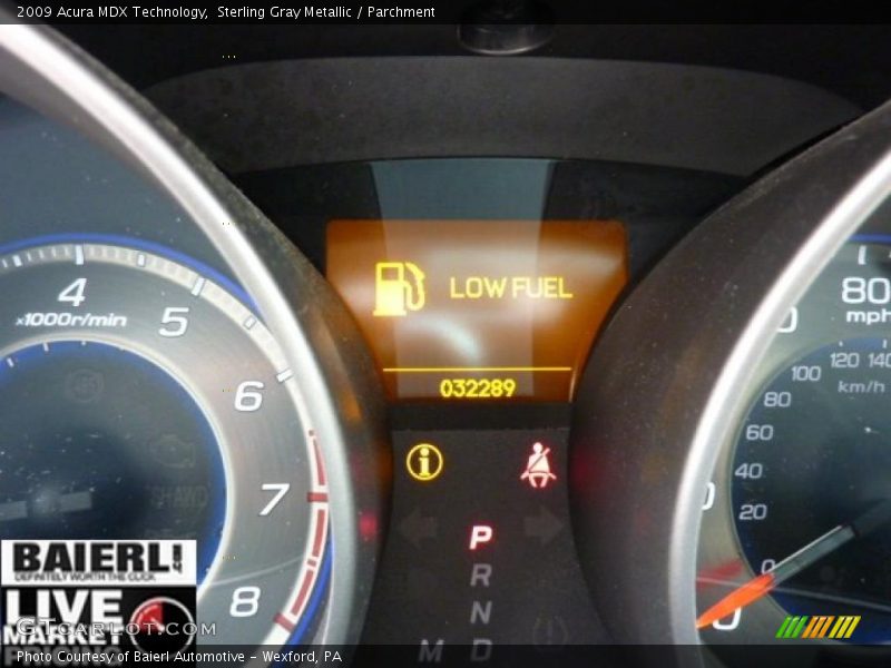Sterling Gray Metallic / Parchment 2009 Acura MDX Technology