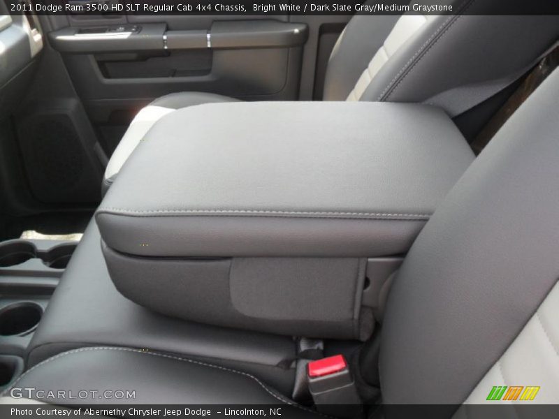 Bright White / Dark Slate Gray/Medium Graystone 2011 Dodge Ram 3500 HD SLT Regular Cab 4x4 Chassis