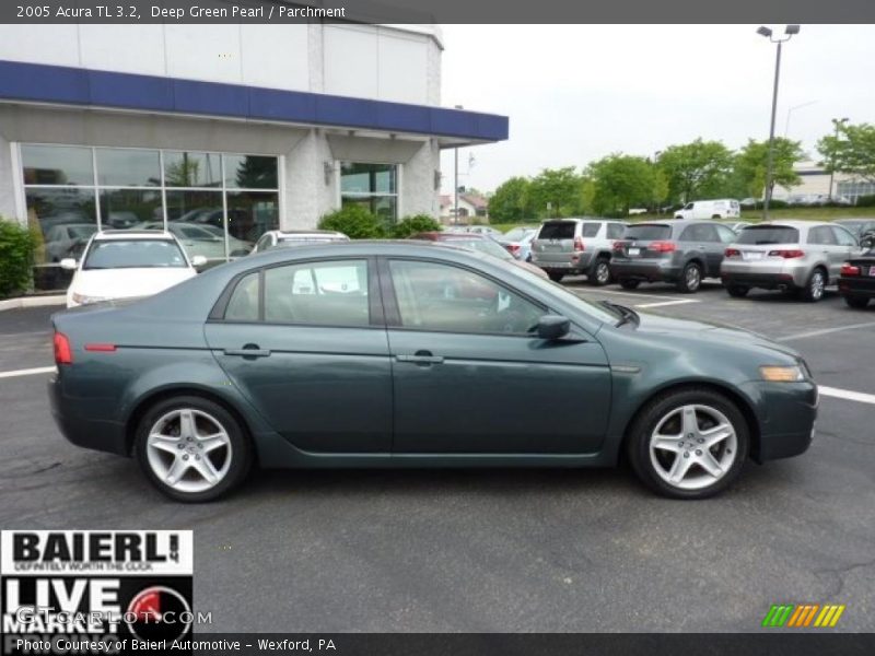 Deep Green Pearl / Parchment 2005 Acura TL 3.2