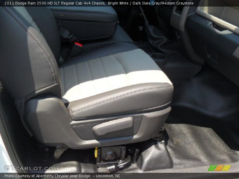 Bright White / Dark Slate Gray/Medium Graystone 2011 Dodge Ram 3500 HD SLT Regular Cab 4x4 Chassis