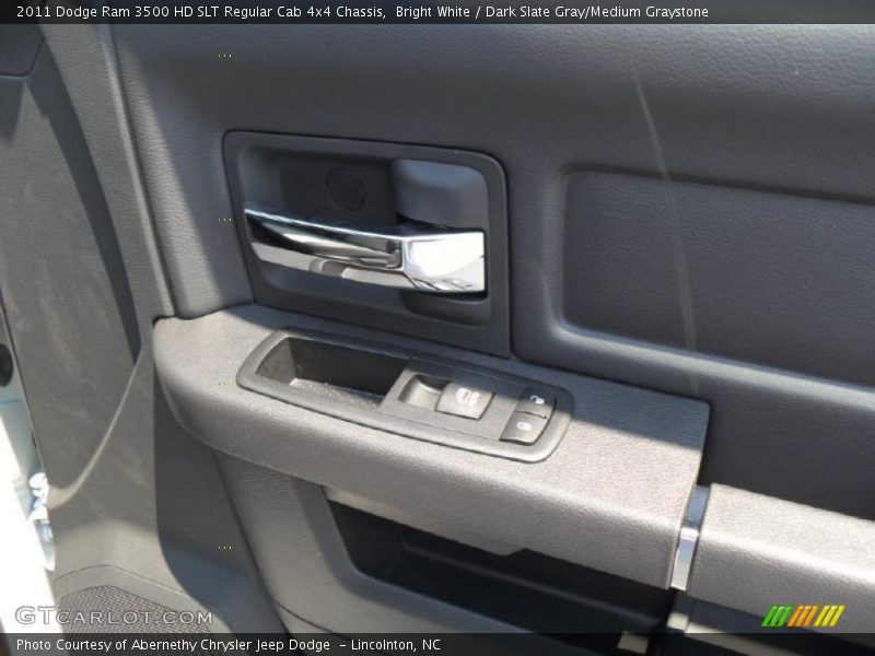Bright White / Dark Slate Gray/Medium Graystone 2011 Dodge Ram 3500 HD SLT Regular Cab 4x4 Chassis