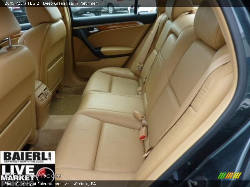 Deep Green Pearl / Parchment 2005 Acura TL 3.2