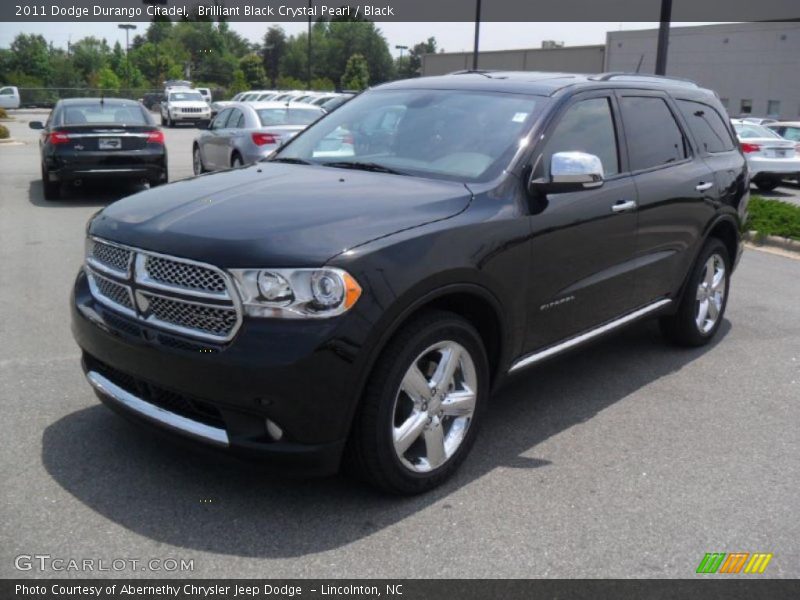 Brilliant Black Crystal Pearl / Black 2011 Dodge Durango Citadel