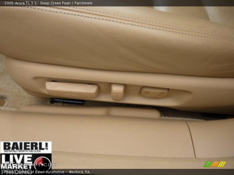 Deep Green Pearl / Parchment 2005 Acura TL 3.2