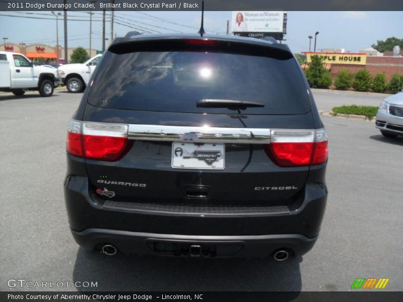 Brilliant Black Crystal Pearl / Black 2011 Dodge Durango Citadel