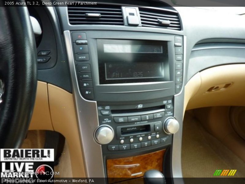 Deep Green Pearl / Parchment 2005 Acura TL 3.2