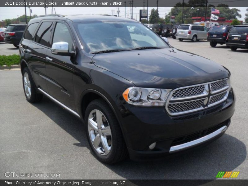 Brilliant Black Crystal Pearl / Black 2011 Dodge Durango Citadel