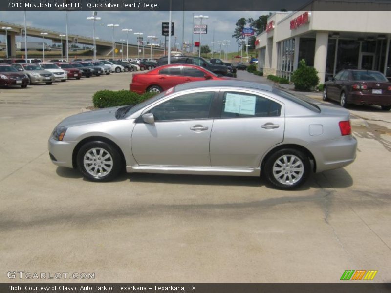 Quick Silver Pearl / Beige 2010 Mitsubishi Galant FE