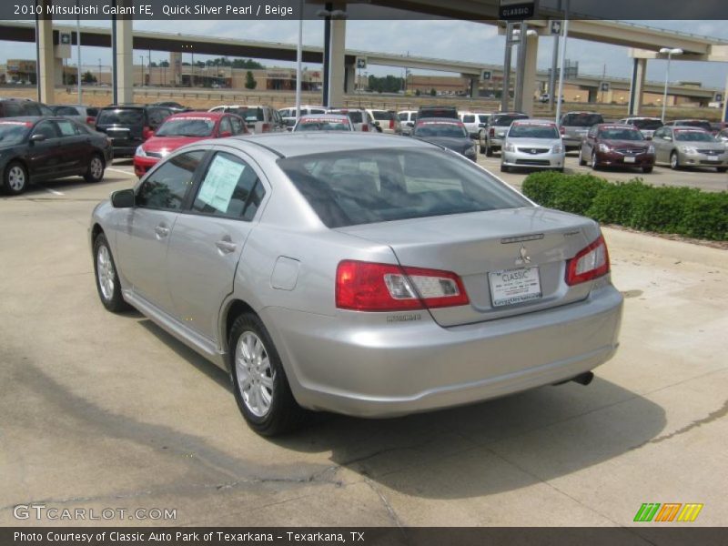 Quick Silver Pearl / Beige 2010 Mitsubishi Galant FE