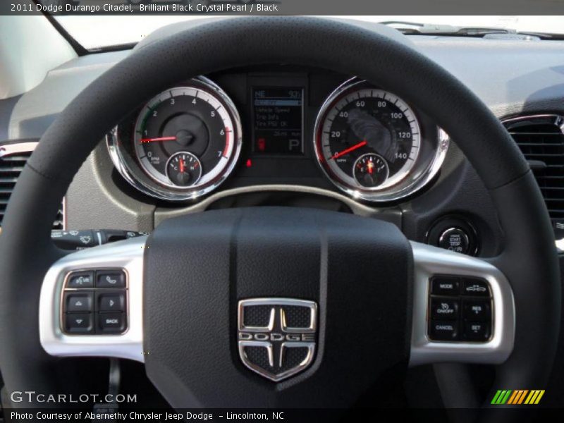 Brilliant Black Crystal Pearl / Black 2011 Dodge Durango Citadel