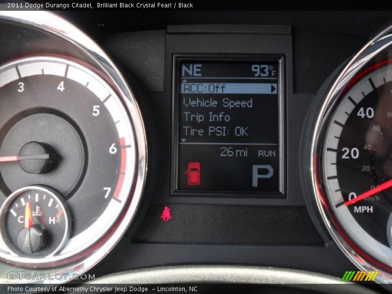 Brilliant Black Crystal Pearl / Black 2011 Dodge Durango Citadel