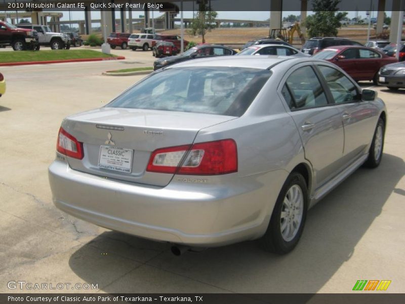 Quick Silver Pearl / Beige 2010 Mitsubishi Galant FE