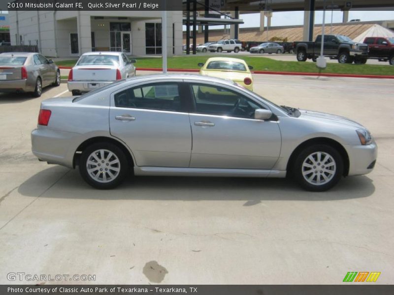 Quick Silver Pearl / Beige 2010 Mitsubishi Galant FE