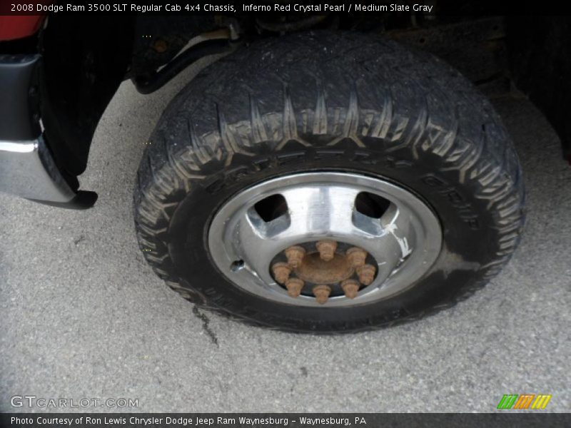 Inferno Red Crystal Pearl / Medium Slate Gray 2008 Dodge Ram 3500 SLT Regular Cab 4x4 Chassis