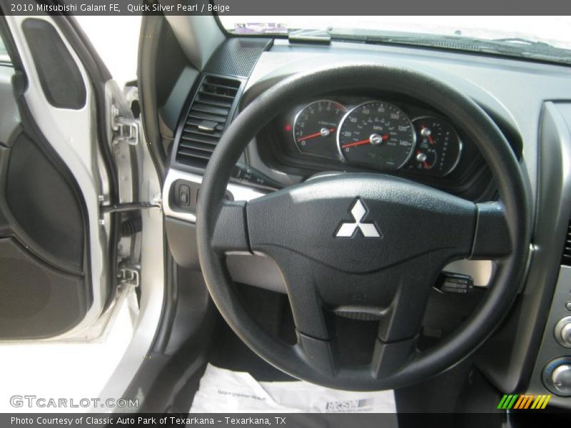 Quick Silver Pearl / Beige 2010 Mitsubishi Galant FE
