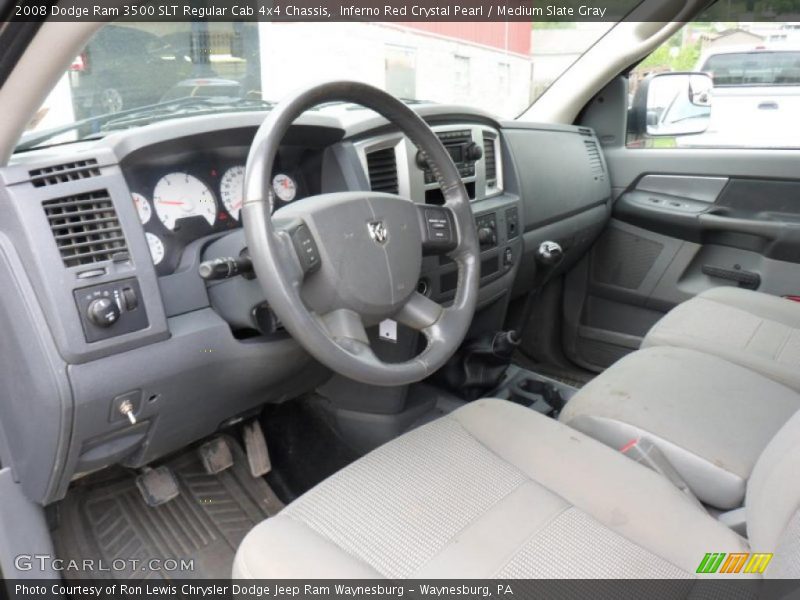 Medium Slate Gray Interior - 2008 Ram 3500 SLT Regular Cab 4x4 Chassis 