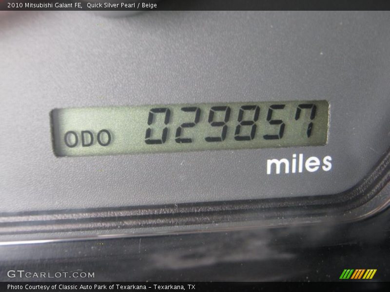 Quick Silver Pearl / Beige 2010 Mitsubishi Galant FE