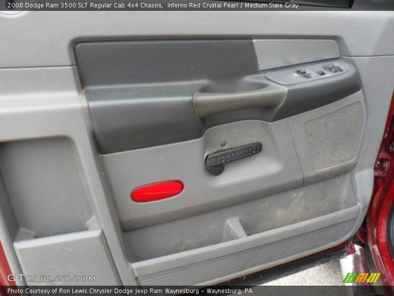 Inferno Red Crystal Pearl / Medium Slate Gray 2008 Dodge Ram 3500 SLT Regular Cab 4x4 Chassis