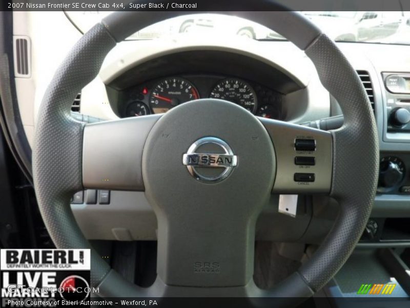 Super Black / Charcoal 2007 Nissan Frontier SE Crew Cab 4x4