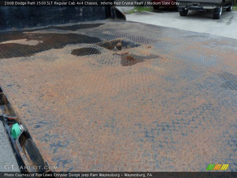Inferno Red Crystal Pearl / Medium Slate Gray 2008 Dodge Ram 3500 SLT Regular Cab 4x4 Chassis