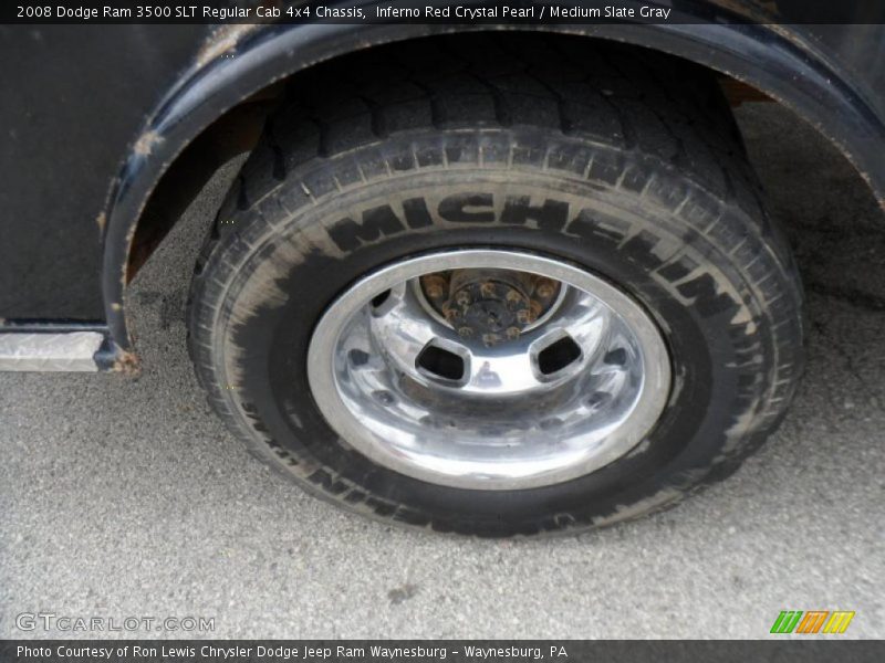 Inferno Red Crystal Pearl / Medium Slate Gray 2008 Dodge Ram 3500 SLT Regular Cab 4x4 Chassis
